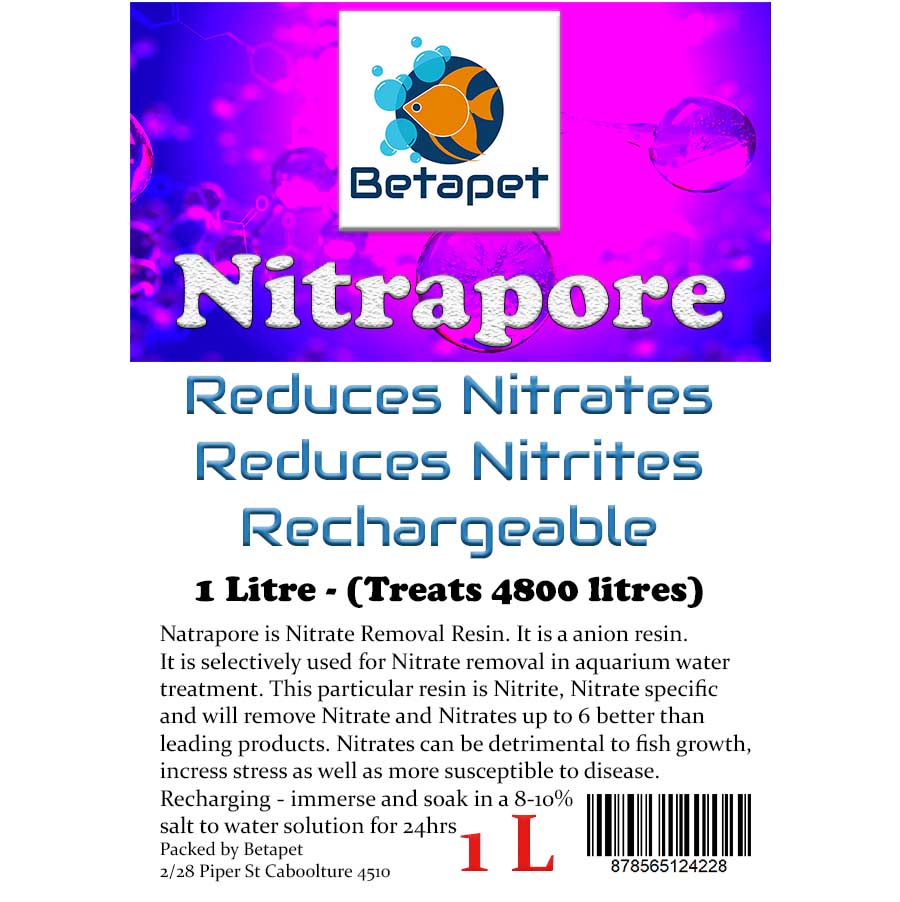 Betapet Nitrapore 1 Litre Nitrate Reducing Resin