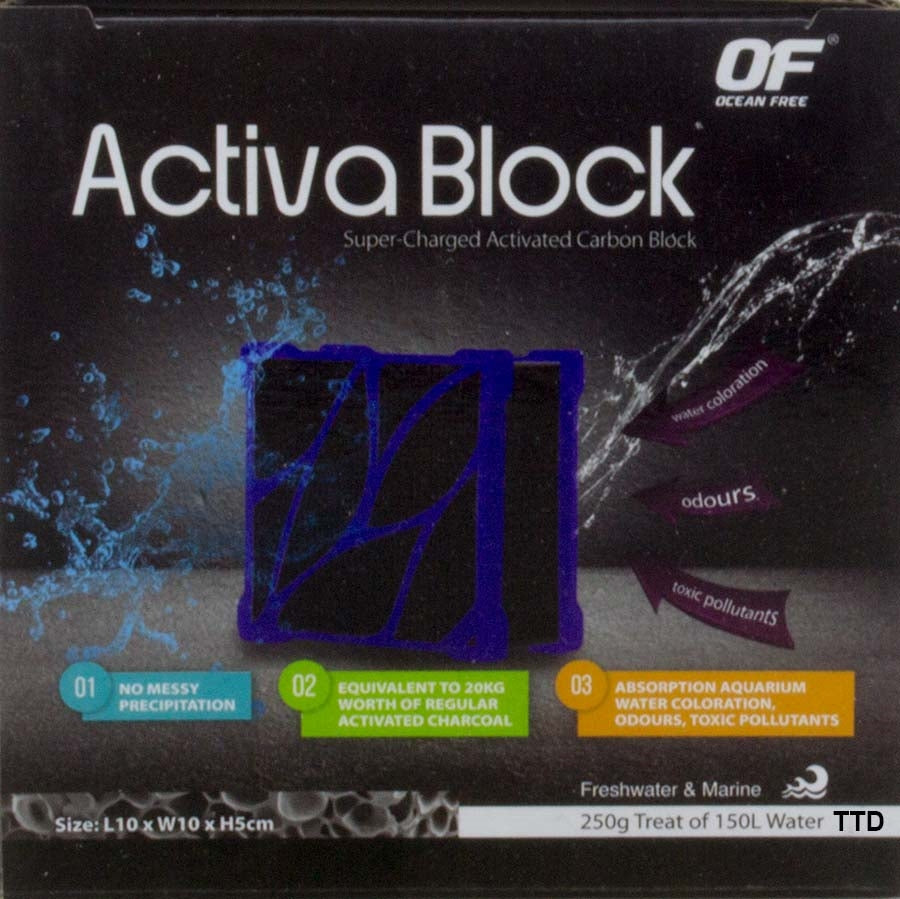 Ocean Free Activa Block - Super Charged Activated Carbon (equivalent to 10kg activated carbon)