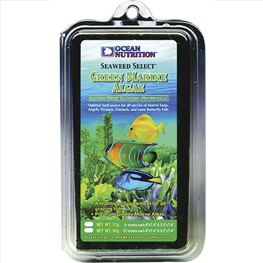 Ocean Nutrition Marine Green Algae Seaweed 30g with Seaweed Clip