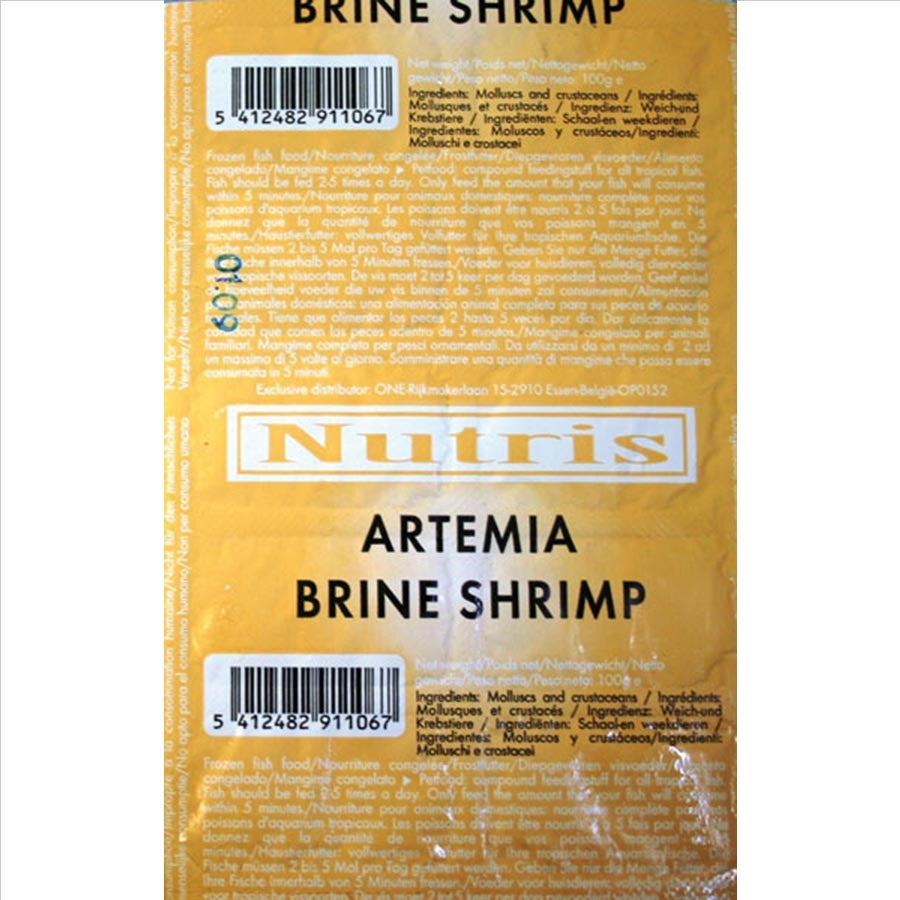 Nutris Frozen Artemia Brine Shrimp Blister Pack