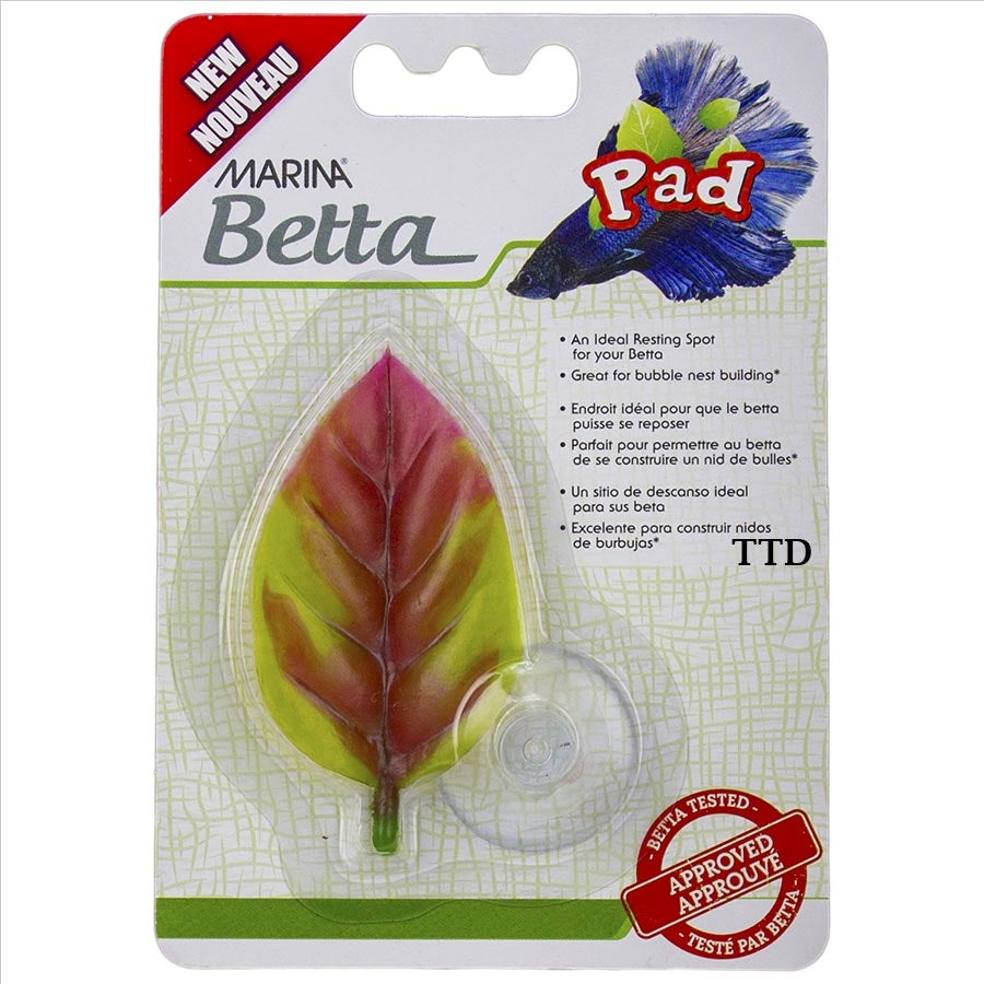Marina Betta Leaf Pad with Suction Cup