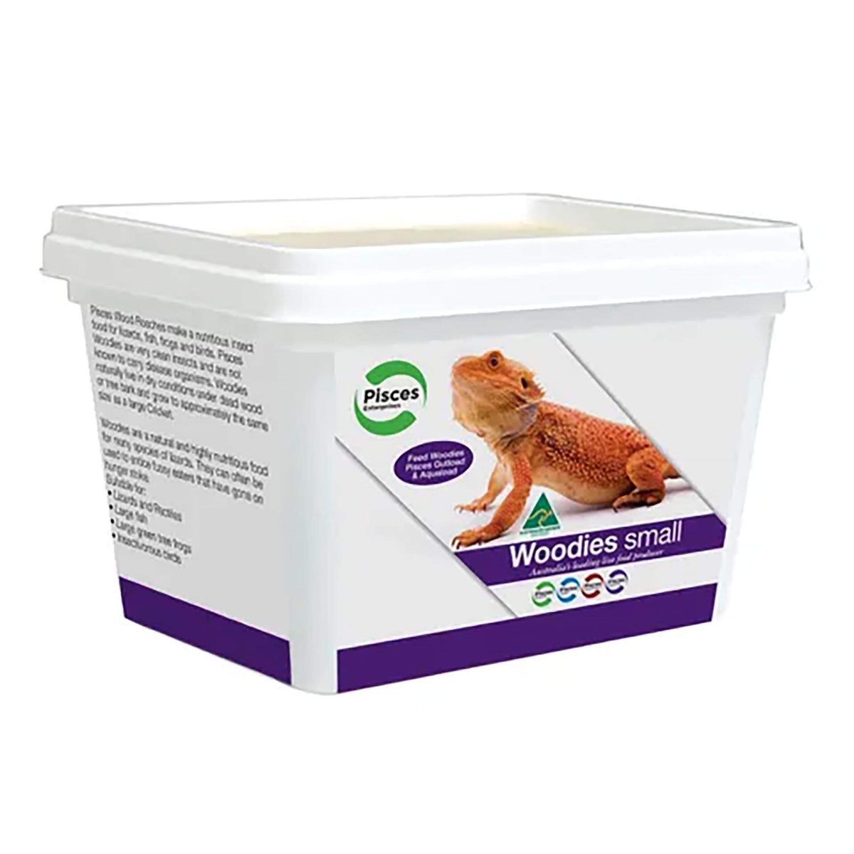 Pisces Woodies Small - 50g Tub Live Food - Instore Pick Up Only