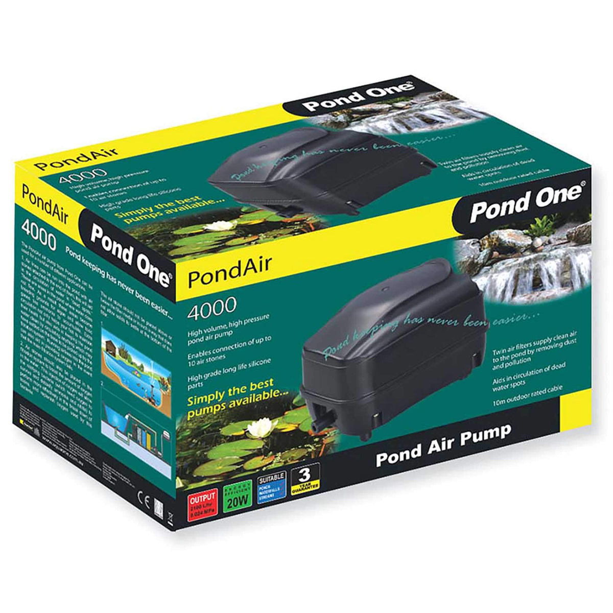 Pond One O2plus 4000 Air Machine High Output Air Pump