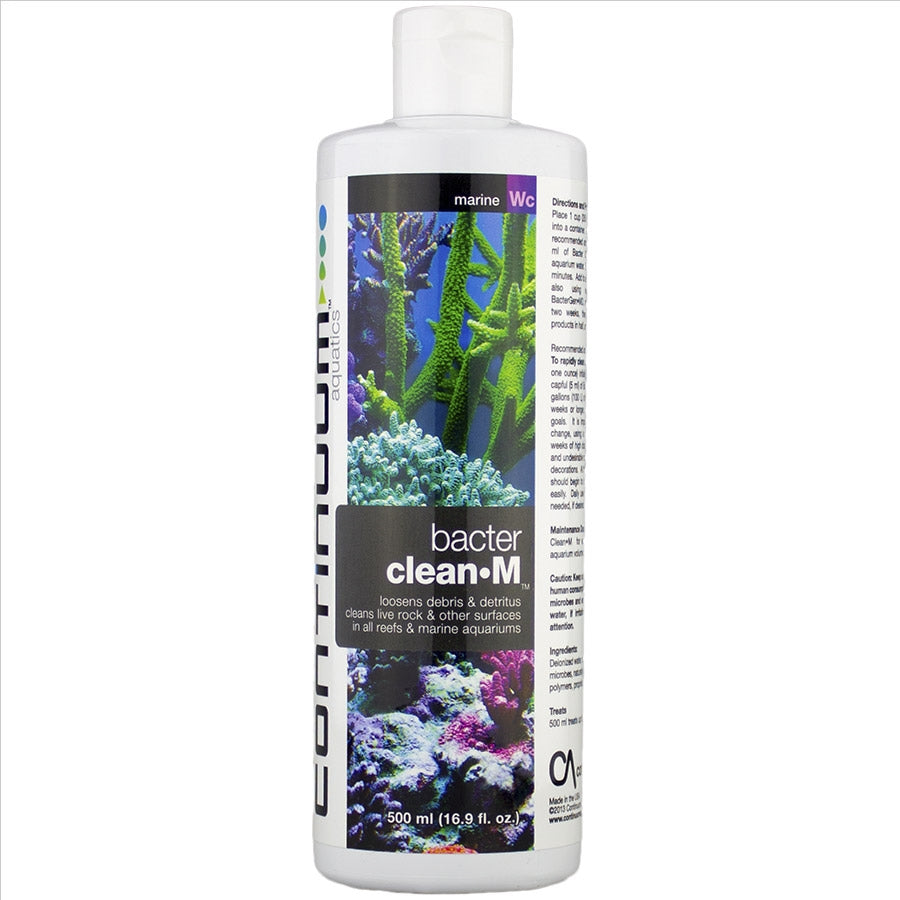 Continuum Aquatics Bacter Clean M 500ml - Cleans Detritus and live rock