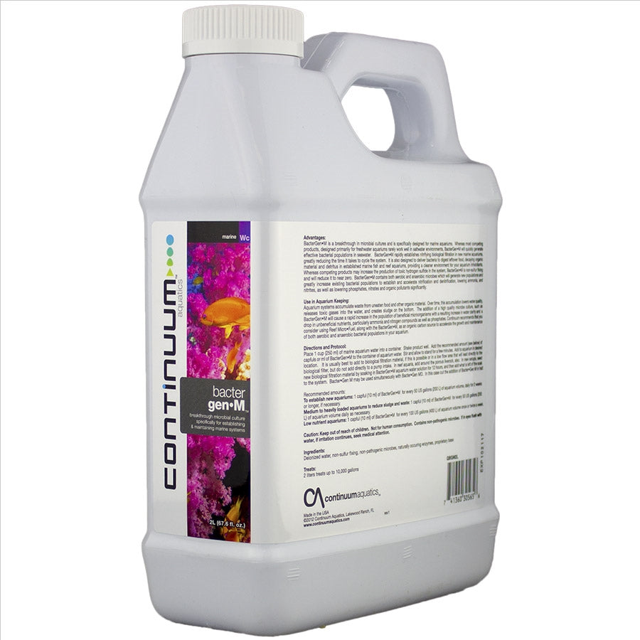 Continuum Aquatics Bacter Gen M 2 litres - Adds Aerobic, Anerobic bacteria