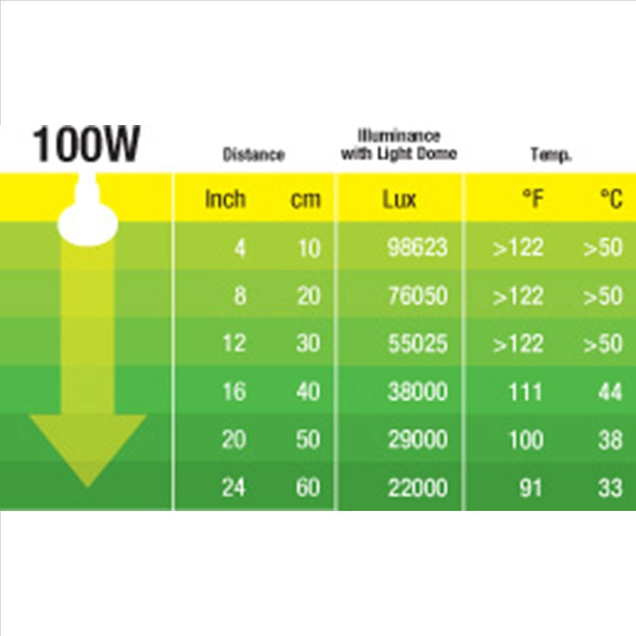 100 watt basking best sale bulb