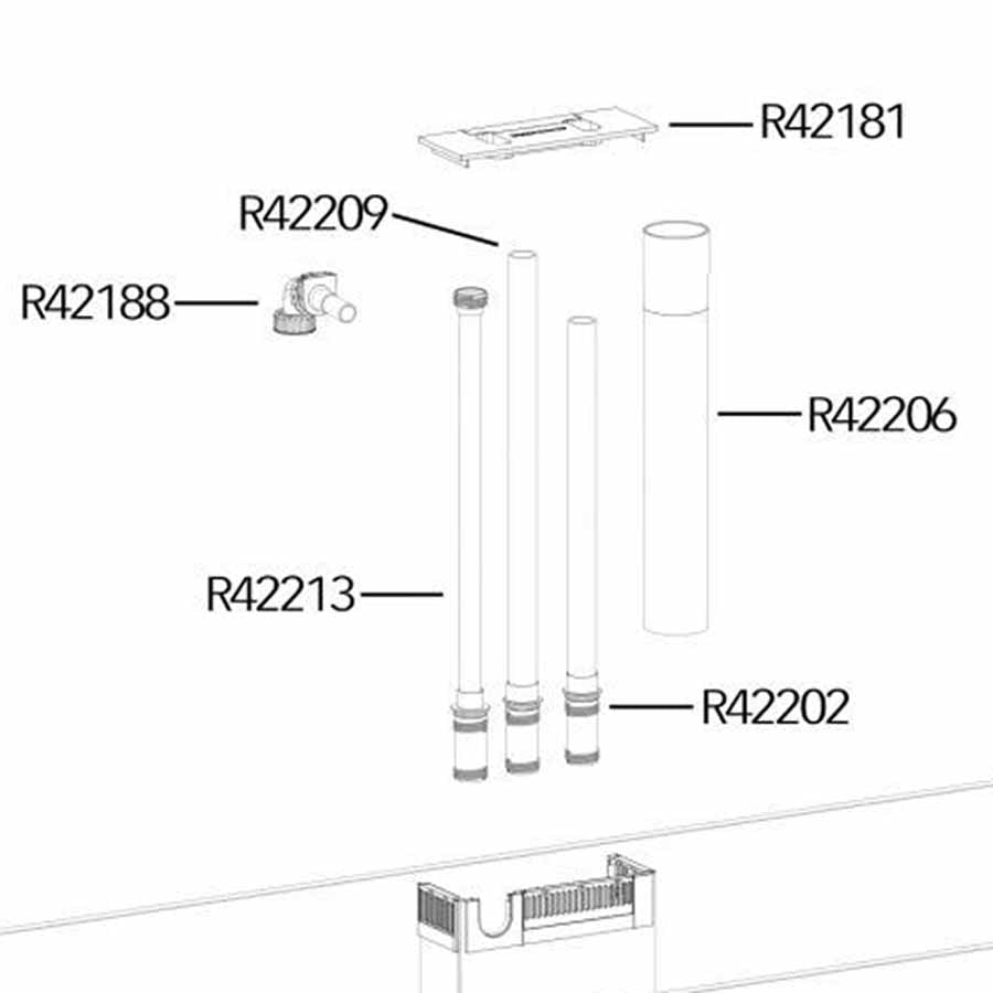 Red Sea Aquarium Return Pipe for Reefer G2 250 / 350 - (R42209G2)