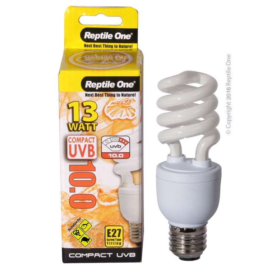 Reptile One Compact UVB Bulb 13W UVB 10.0 E27 Fitting