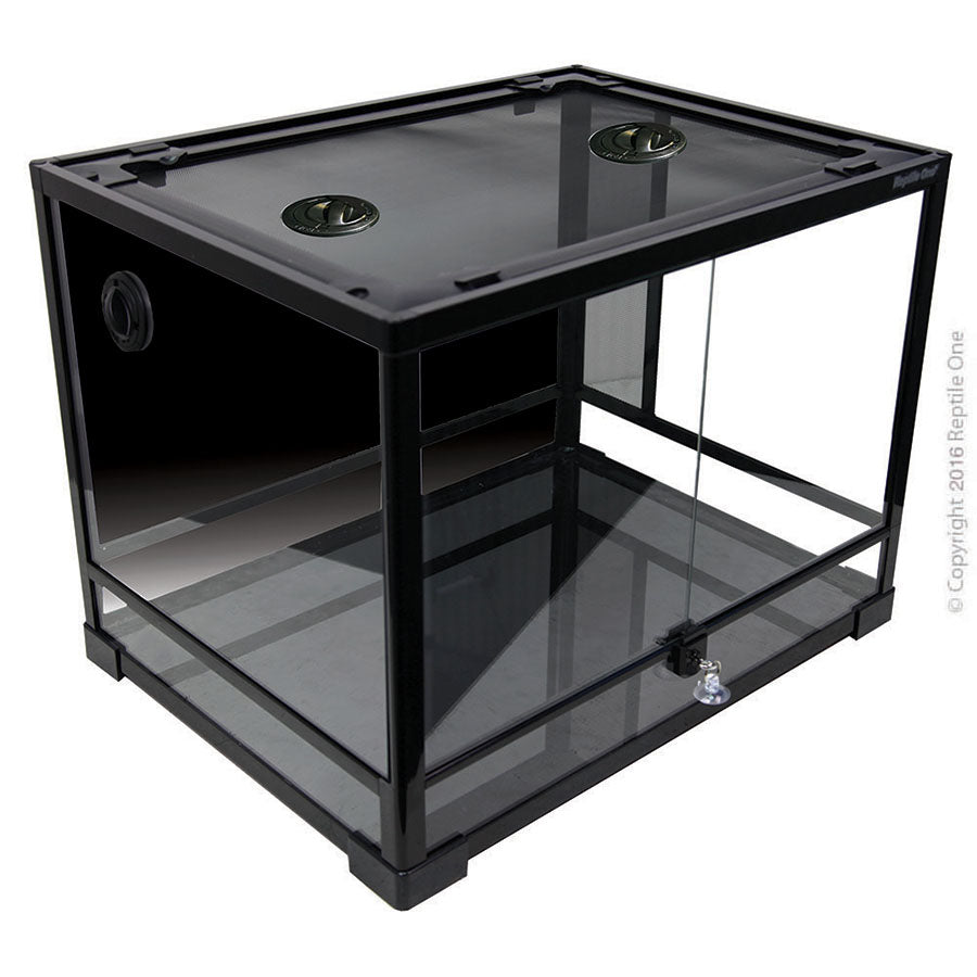 Reptile One RTF-600H Glass Hinged Doors Terrarium - 60l x 45d x 45cm h