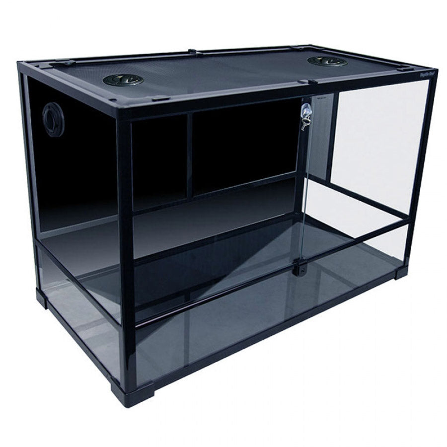 Reptile One RTF-900HT Glass Hinged Doors Terrarium - 90l x 45d x 60cm h