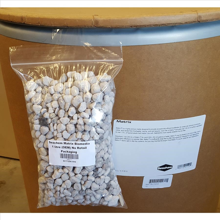 Seachem Matrix Biomedia 1 litre (OEM) No Retail Packaging