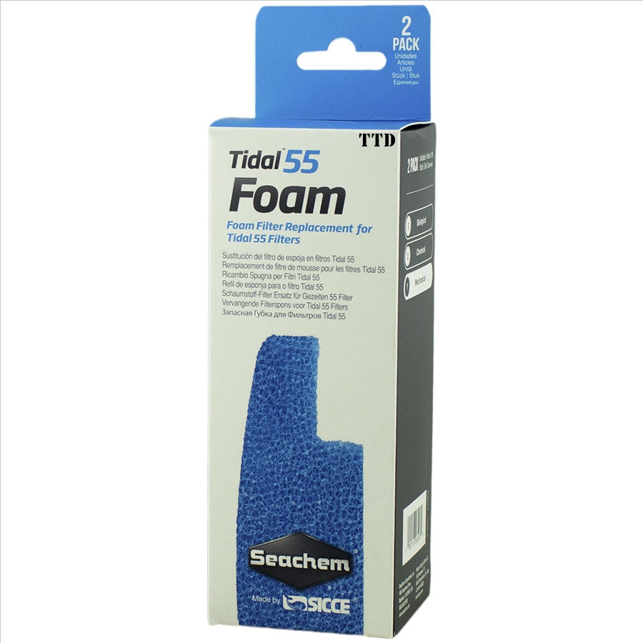 Seachem Tidal 55 Replacement Sponge Foam Pack - 2