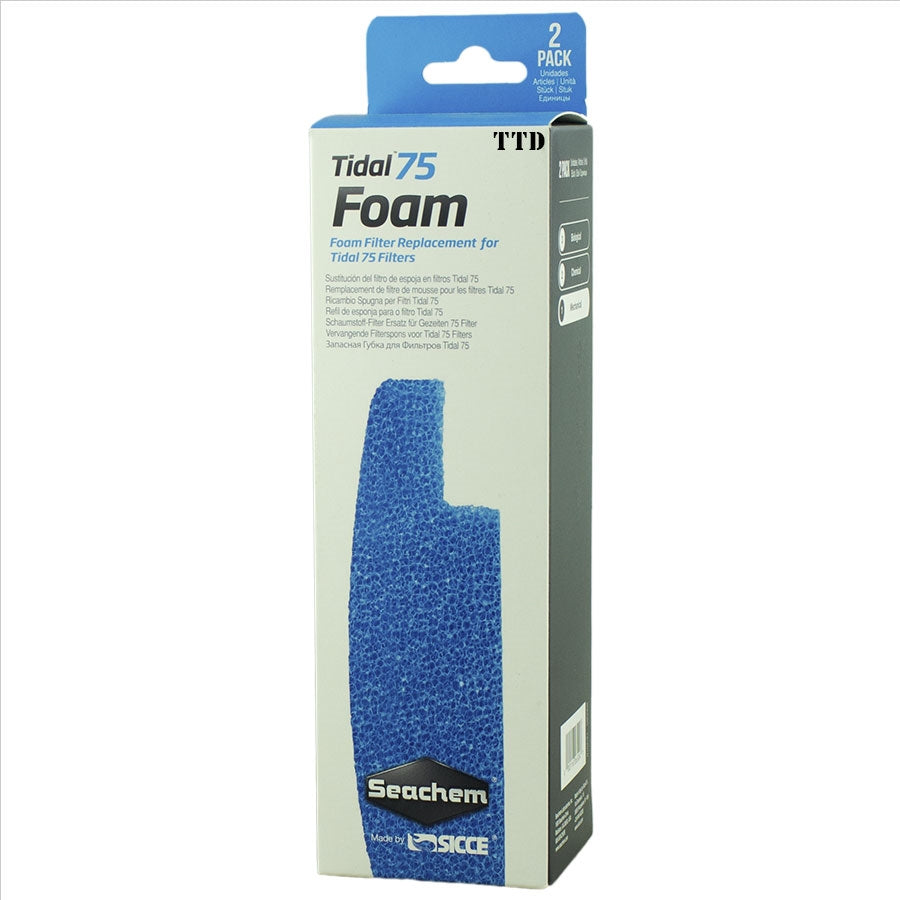 Seachem Tidal 75 Replacement Sponge Foam Pack - 2