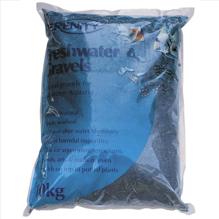 Serenity Freshwater Gravel Diamond Black 10kg **