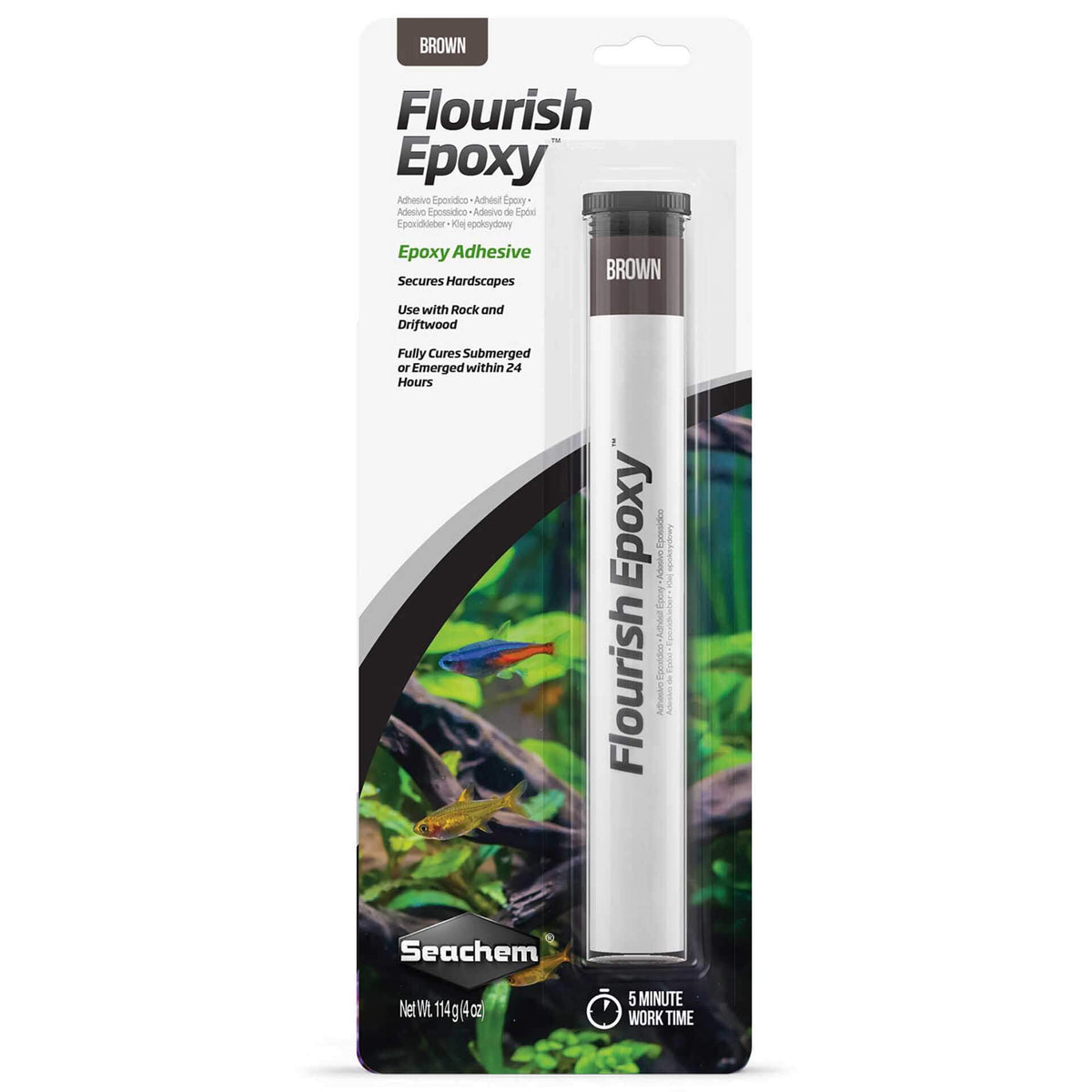Seachem Flourish Epoxy Adhesive Brown