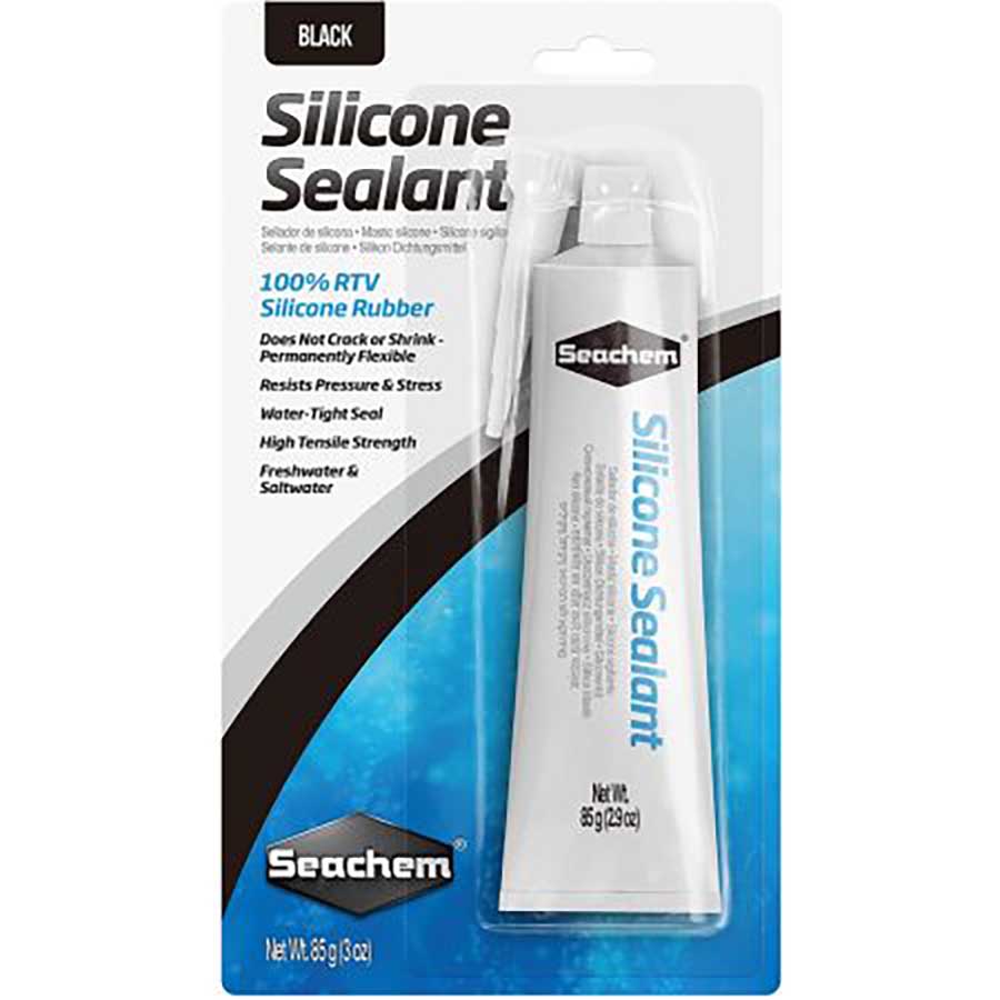 Seachem Silicone Sealant Adhesive Glue - Black