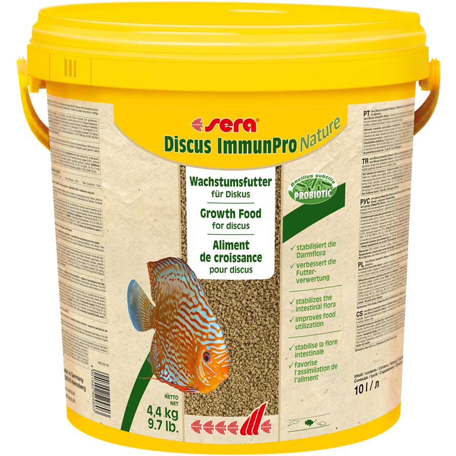 Sera Discus ImmunPro Nature - 4.4kg - 10L Probiotic Fish Food