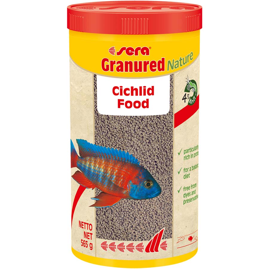 Sera Granured Nature Colour Enhanced Cichlid Food 565g 1000ml