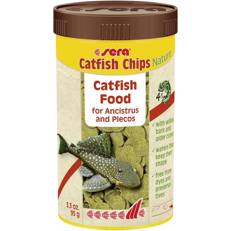 Sera Nature Catfish Chips 95g with Willow and Alder Wood