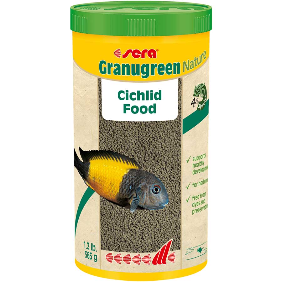 Sera Nature Granugreen Granules 565g - Cichlid Fish Food