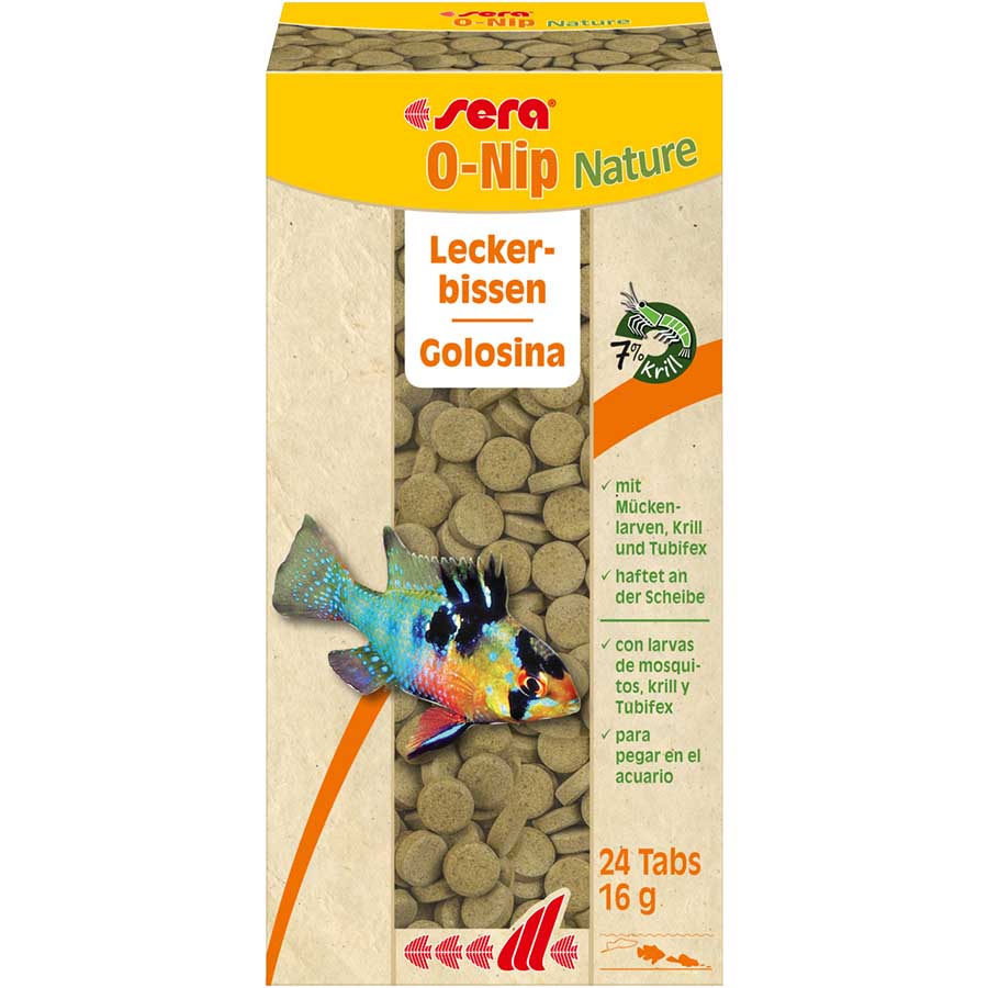 Sera O-Nip Nature Treat 24 tabs 16g Fish Food