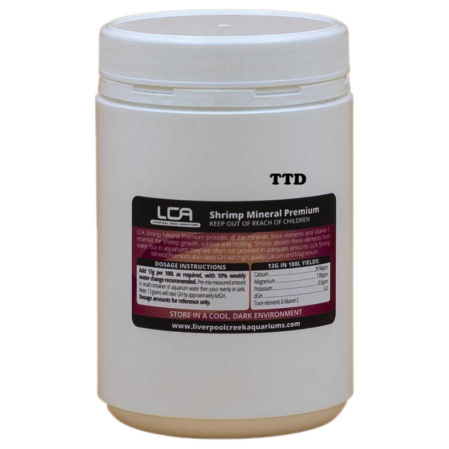 LCA Shrimp Mineral Premium Powder Water Treatments 300g - Liverpool Creek Aquariums