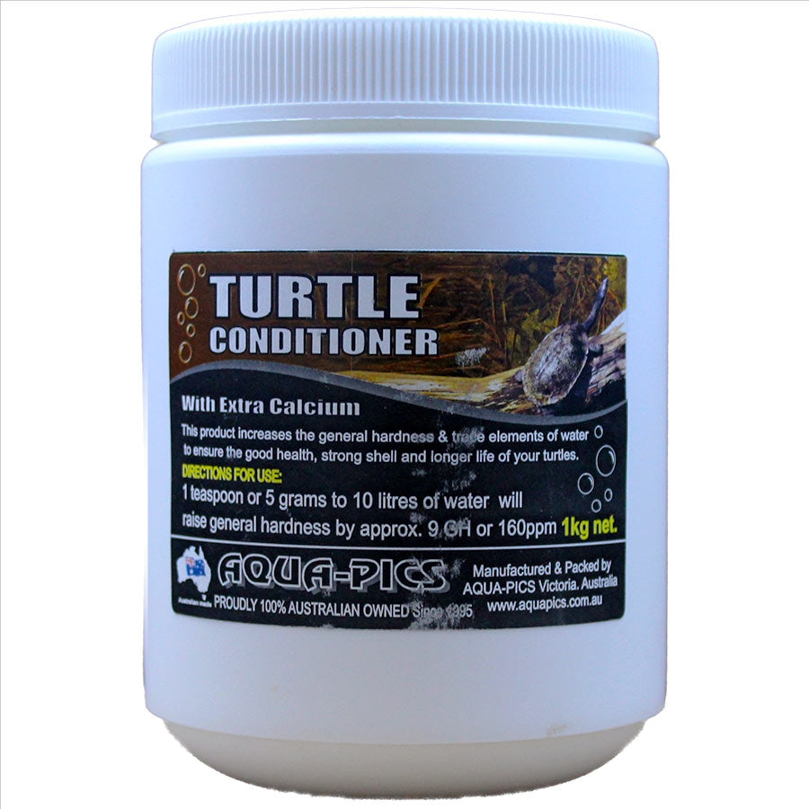 Aqua-Pics Turtle Conditioning Crystals 1kg With extra Calcium for strong Shell Development.