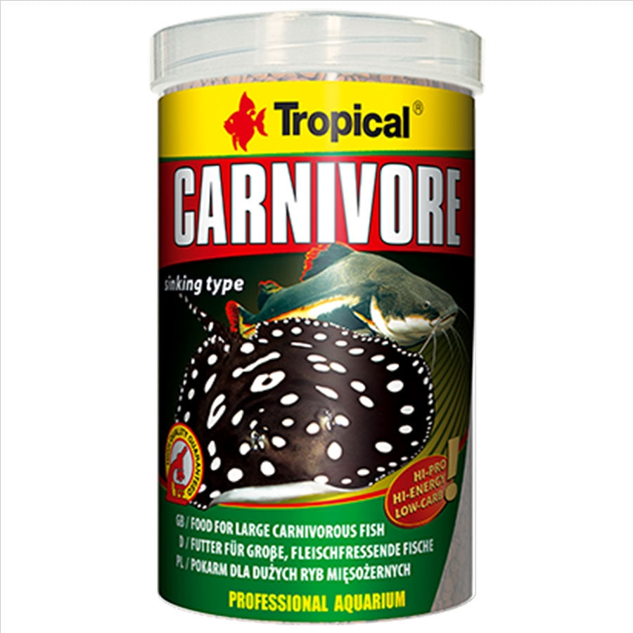 Tropical Carnivore Tablets 5mm Tablet 500ml 300g Pellet Fish Food