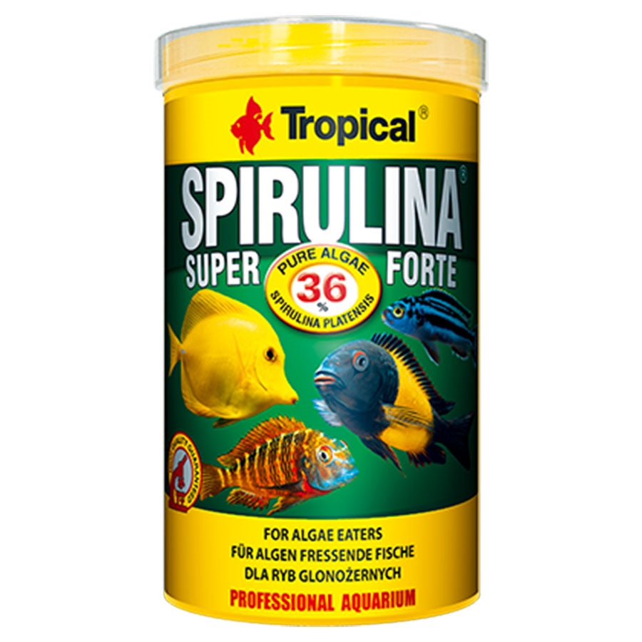 Tropical Super Spirulina Forte Flake 1000ml 200g Fish Food