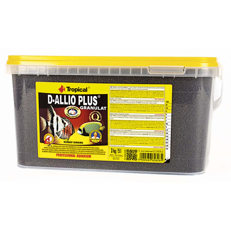 Tropical D-Allio Plus Granulat 1.2mm Pellet 3kg Fish Food - Special Order