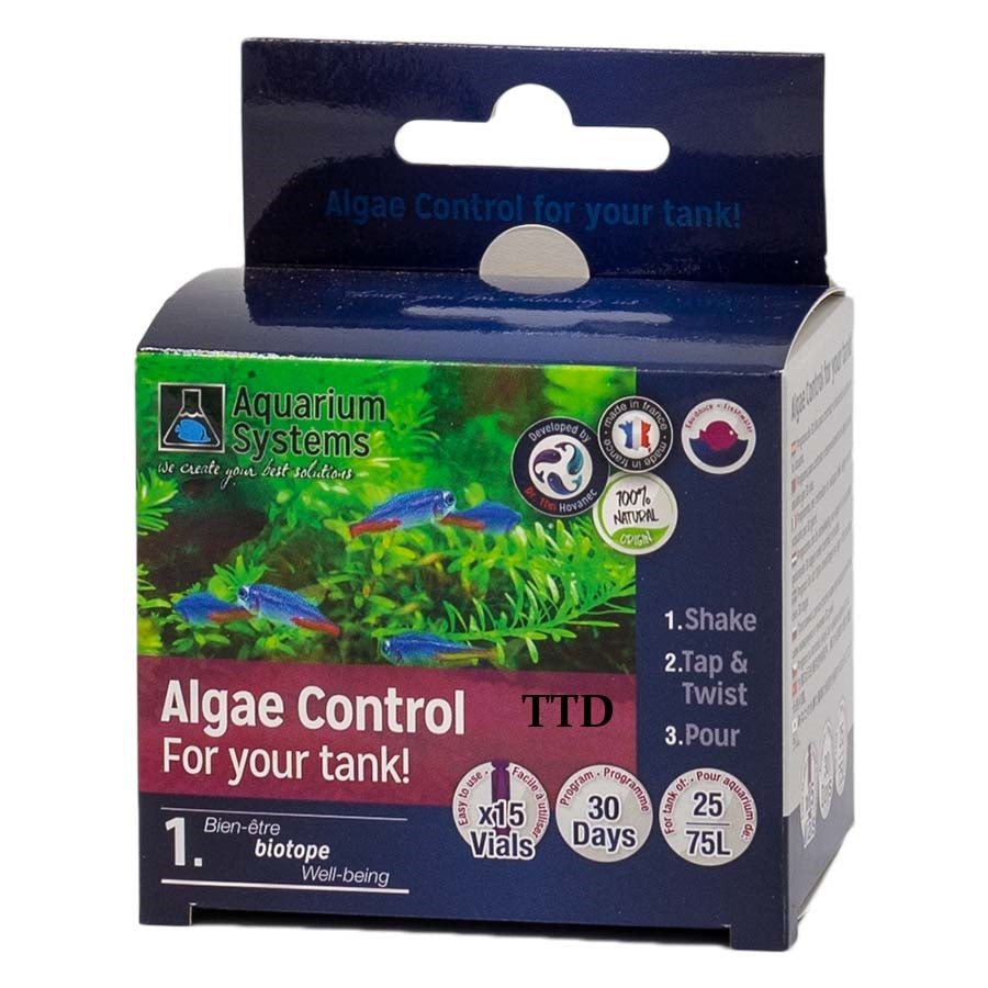 Aquarium Systems Algae Control For Your Tank 75l Freshwater