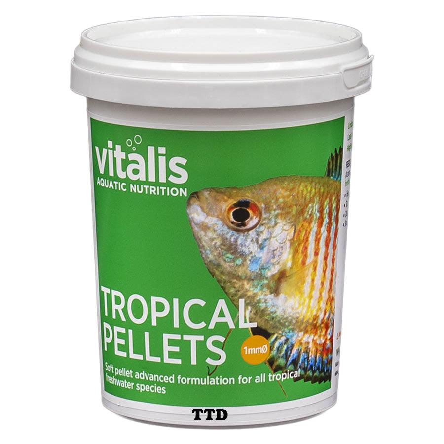 Vitalis Tropical Pellets 260g (1mm) Moist Pellet Fish Food