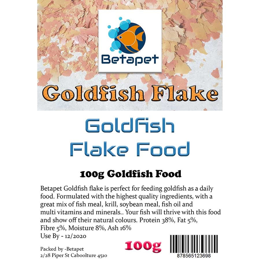 Betapet 100g Goldfish Flake Fish Food