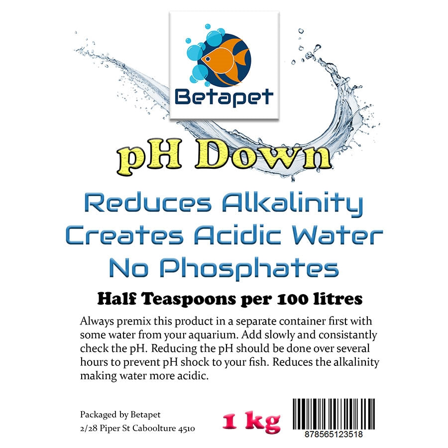 Betapet Ph Down 1Kg - no Phosphates