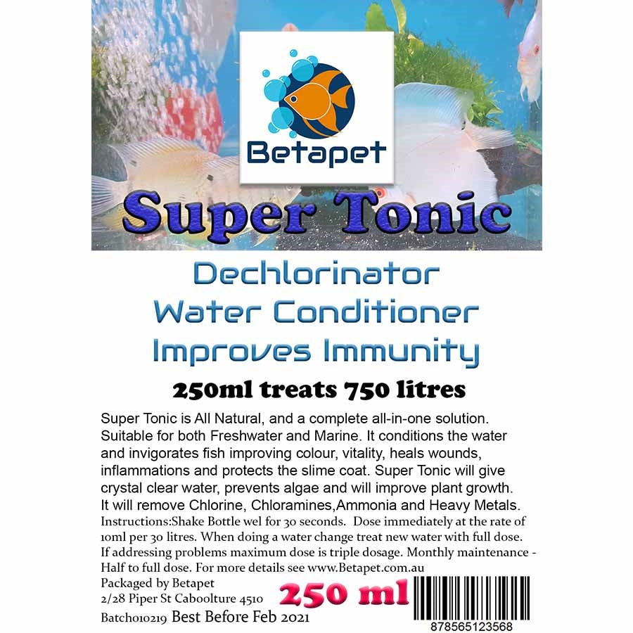Betapet Super Tonic 250ml All-In-One Water Conditioner