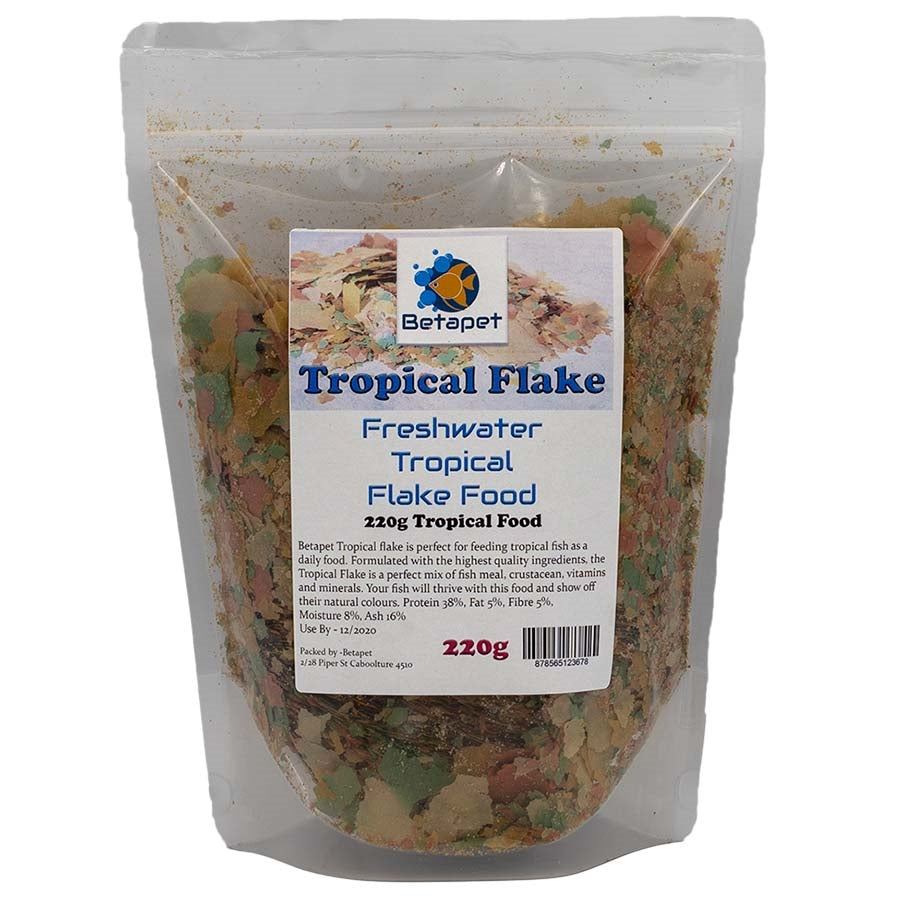 Betapet 220g Tropical Flake Fish Food