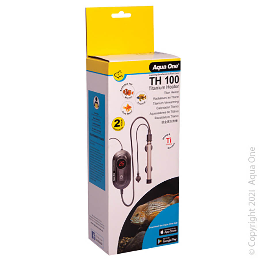 Aqua One Heater Titanium 100W with Controller